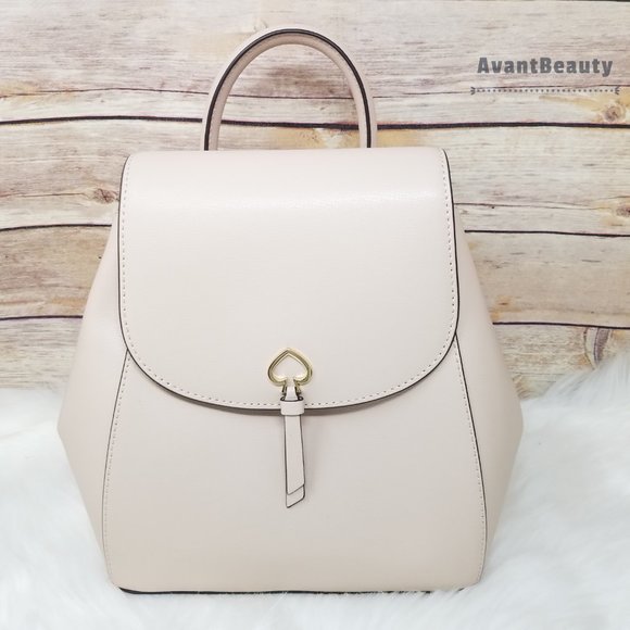 Kate Spade Medium Flap Backpack Warm Beige Bag